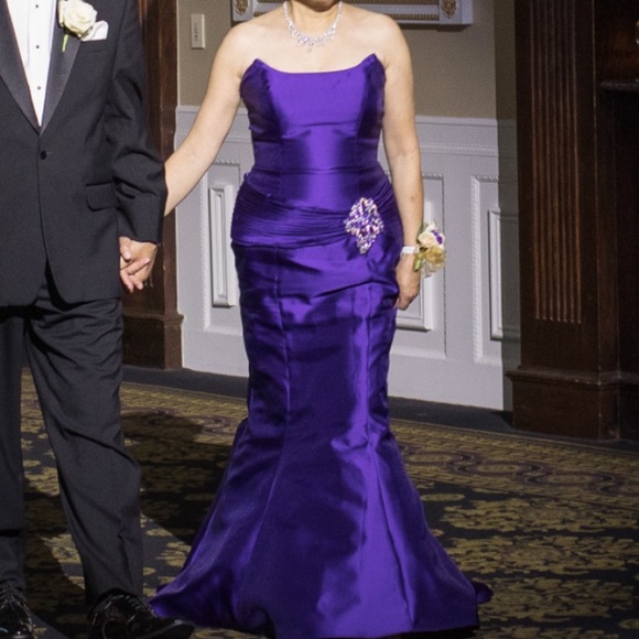 Jovani Mother of the bride dress strapless jeweled - Picture 2 of 7